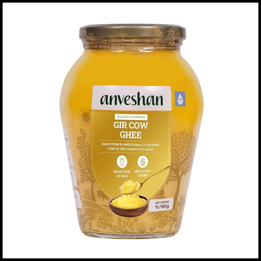 Anveshan A2 Gir Cow Ghee Bilona Method ( 1Liter )