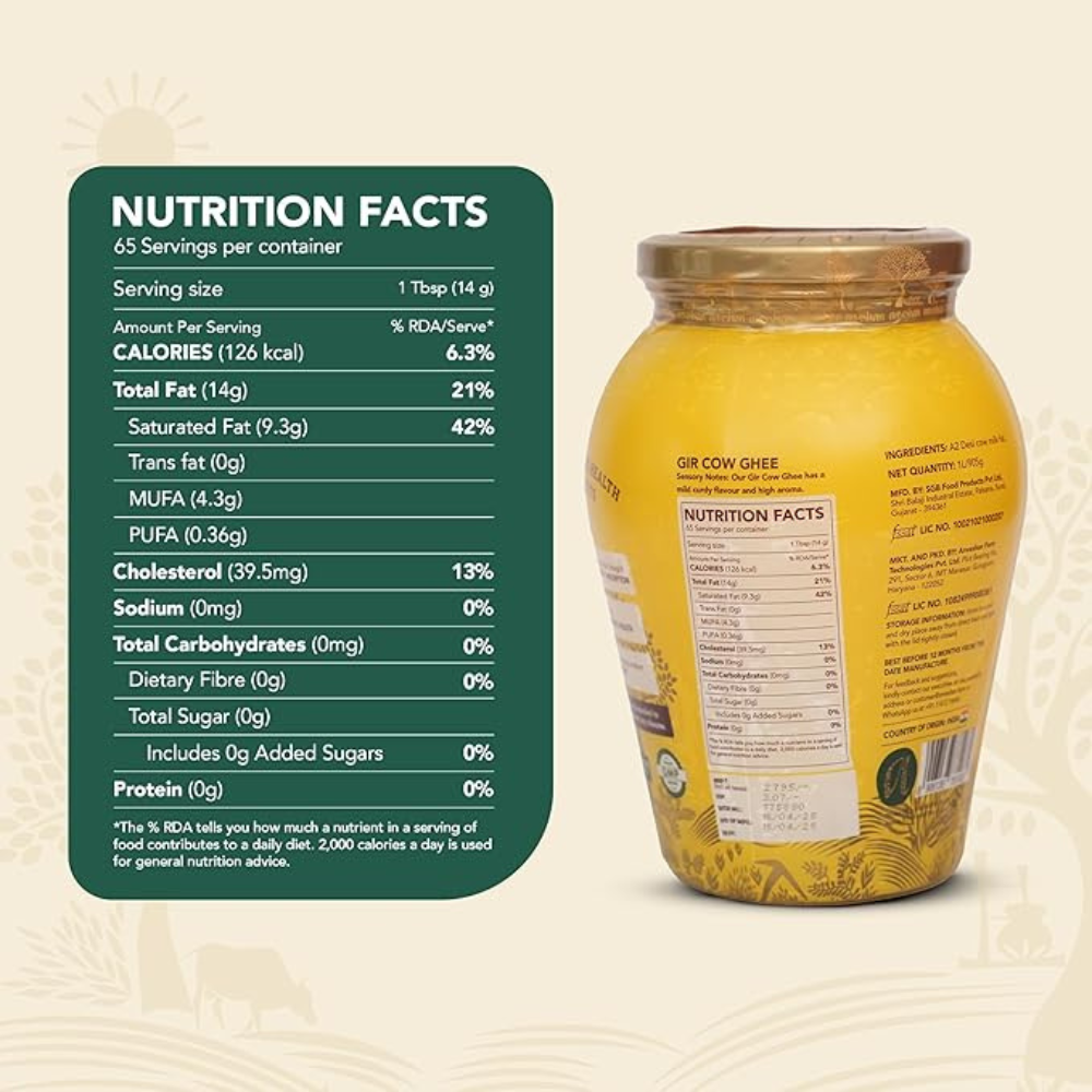 Anveshan A2 Gir Cow Ghee Bilona Method ( 1Liter )