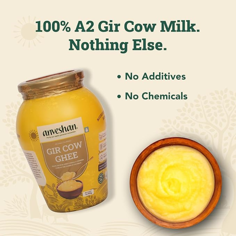 Anveshan A2 Gir Cow Ghee Bilona Method ( 1Liter )